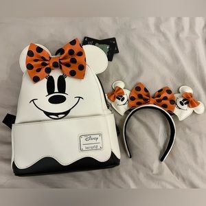 Minnie Ghost Bag & Ear Loungefly